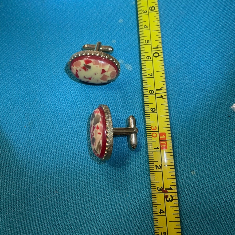 Vintage pink Dante cufflinks
